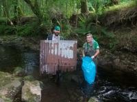 VII JORNADAS DE LIMPIEZA. Asociación Troiteiros "Río Furelos" segúndo día de trabajo.